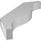 Ekena Millwork 4-in. W x 26-in. D x 30-in. H Funston Architectural Grade PVC Knee Brace BRCP04X26X30FST - alternate 5